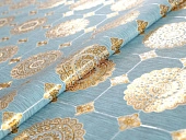 картинка Клеенка ПВХ лазерная на тканевой основе "Жемчуг с принтом" 1,37*20м, мод. QS-8333LB (вывод) — Великий Путь